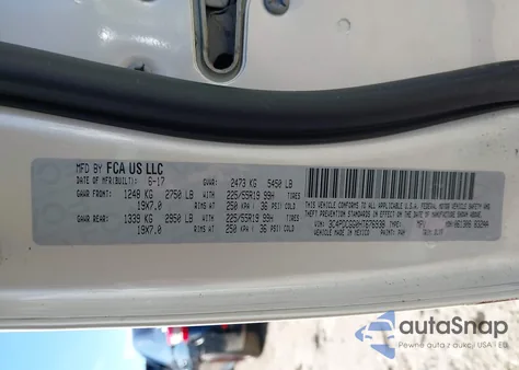 2017 Dodge Journey Crossroad Plus z USA, uszkodzony, nr VIN 3C4PDCGG0HT676938